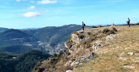 Hiking in France's Cevennes: belvedere on Causse Mejean