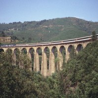 The Chamborigaud viaduct - Walking Cevennes by Rail