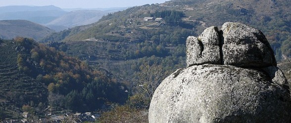 Rock outcrop near Pont de Montvert - Hillwalking in Cevennes